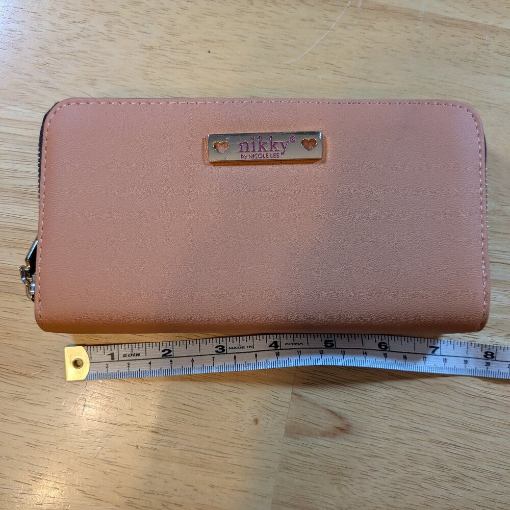 Nicole Lee (Nikky) Wallet - 8 in x 4 in - Pink - brand new unused